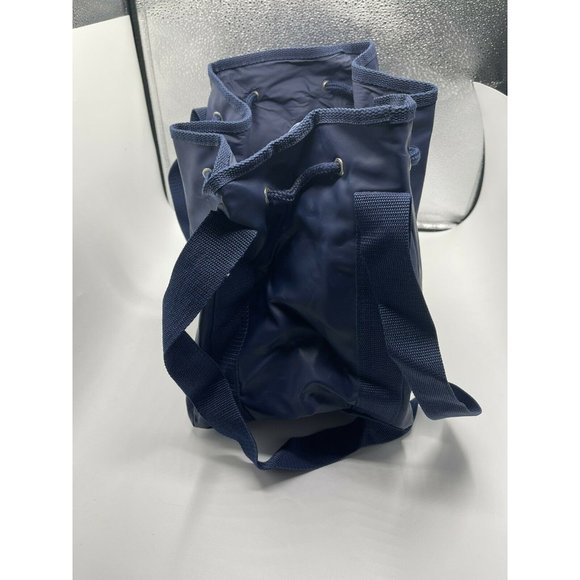 Vtg 90s Y2K Ralph Lauren POLO SPORT Drawstring Bucket Bag USA Flag Vinyl Tote - Picture 2 of 4